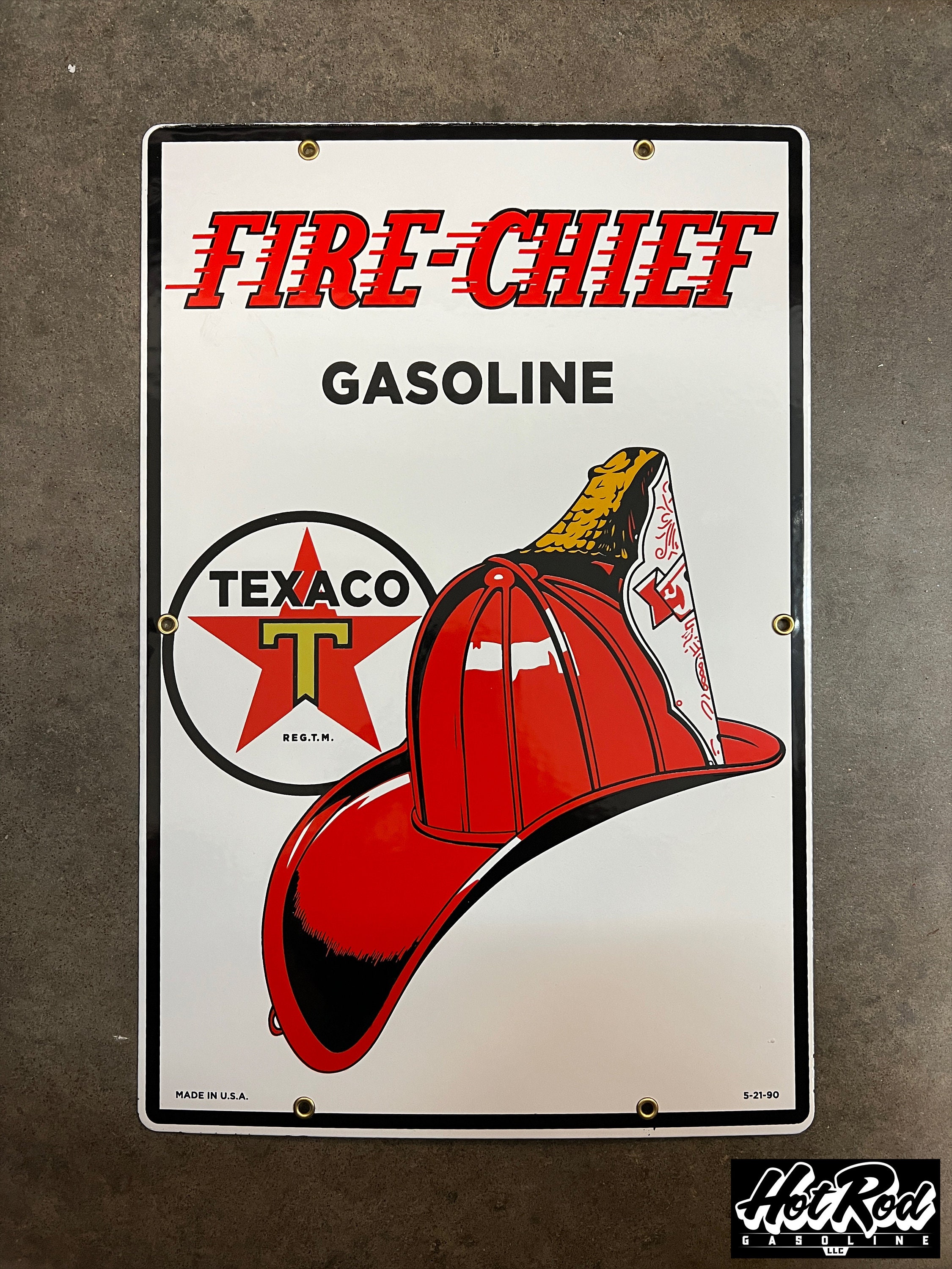Metal Vintage Texaco Gas Station Gasoline Pump Tin Sign