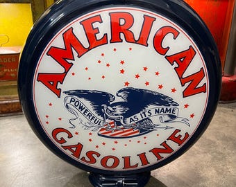 AMERICAN GASOLINE Gas Pump Globe