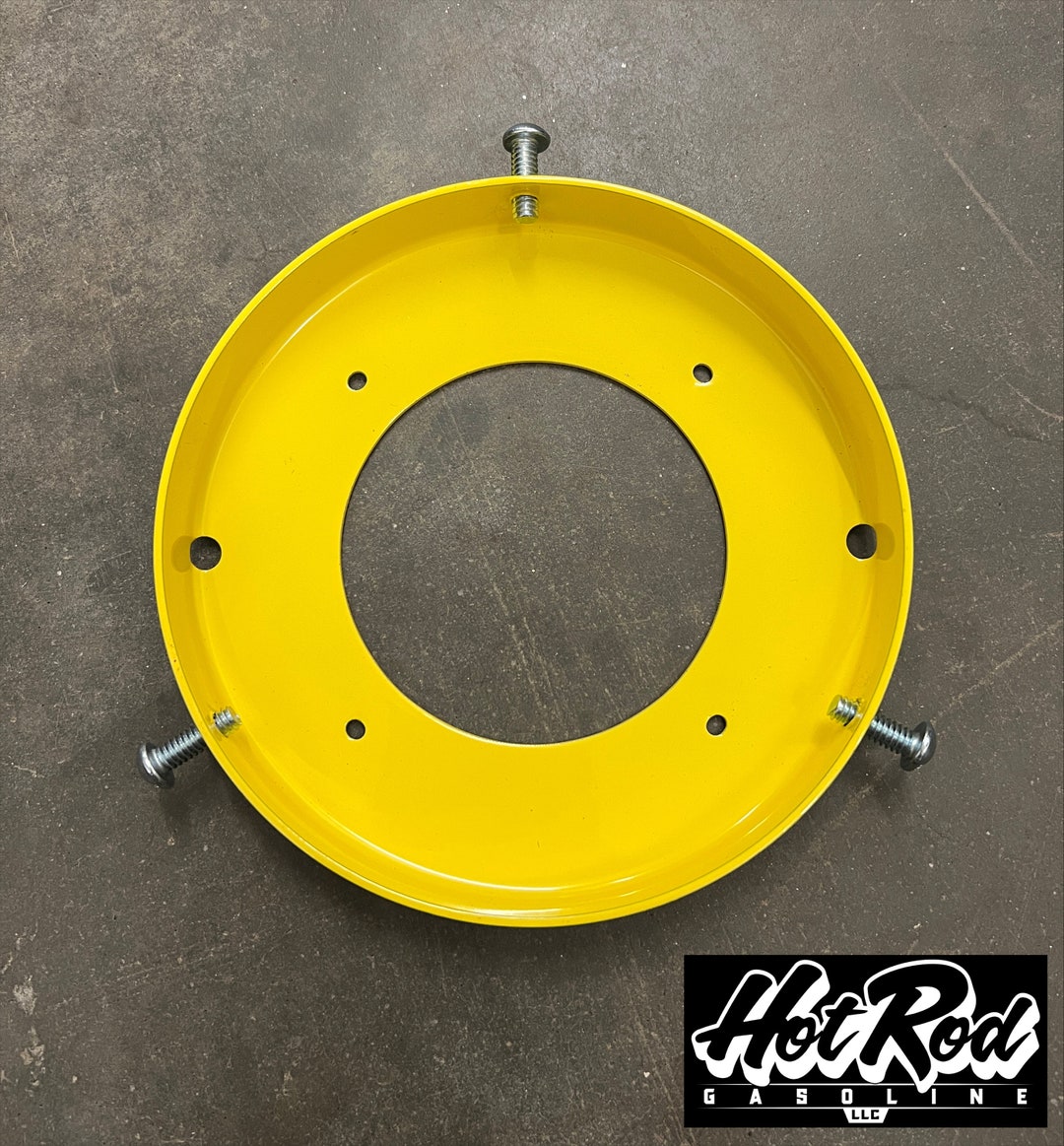 6 YELLOW Powder Coated Steel Gas Pump Globe Holder Etsy