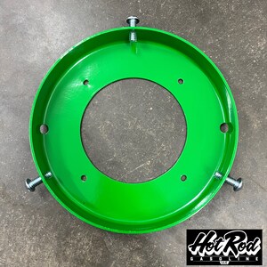 6" LIGHT GREEN Powder Coated Steel Gas Pump Globe Holder