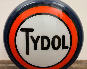 TYDOL Reproduction 13.5" Gas Pump Globe - (Dark Blue Body)