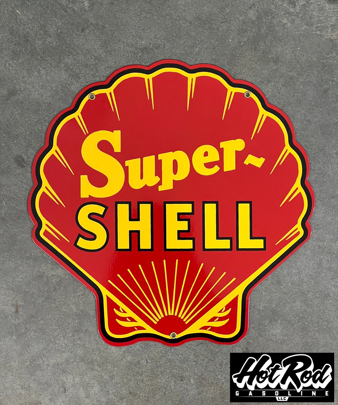 Super Shell Sign SUPER SHELL SIGN Red - Etsy