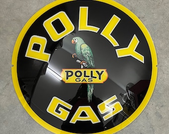 POLLY GAS Reproduction 13.5" Gas Pump Globe Face / Lens