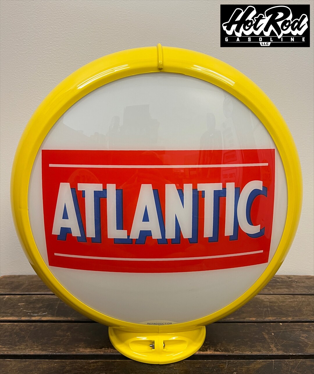 ATLANTIC Reproduction 13.5 Gas Pump Globe yellow - Etsy