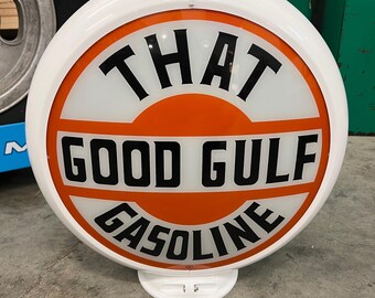 GOOD GULF Gas Pump Globe