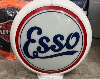 ESSO Script Gas Pump Globe