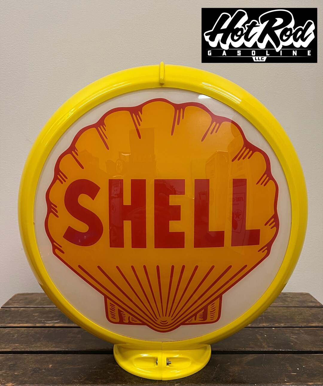 SHELL Reproduction 13.5" Gas Pump Globe - (yellow Body) - Etsy