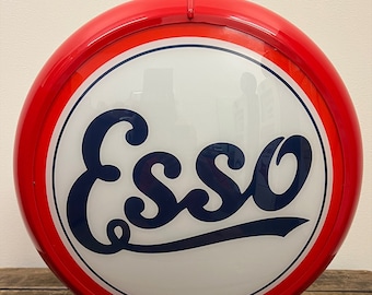 ESSO Script Reproduction 13.5" Gas Pump Globe - (Red Body)