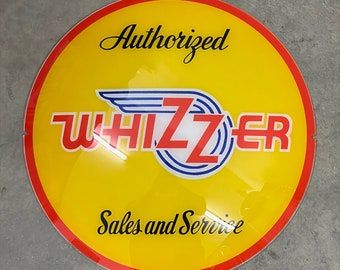 WHIZZER Reproduction 13.5" Gas Pump Globe Face / Lens