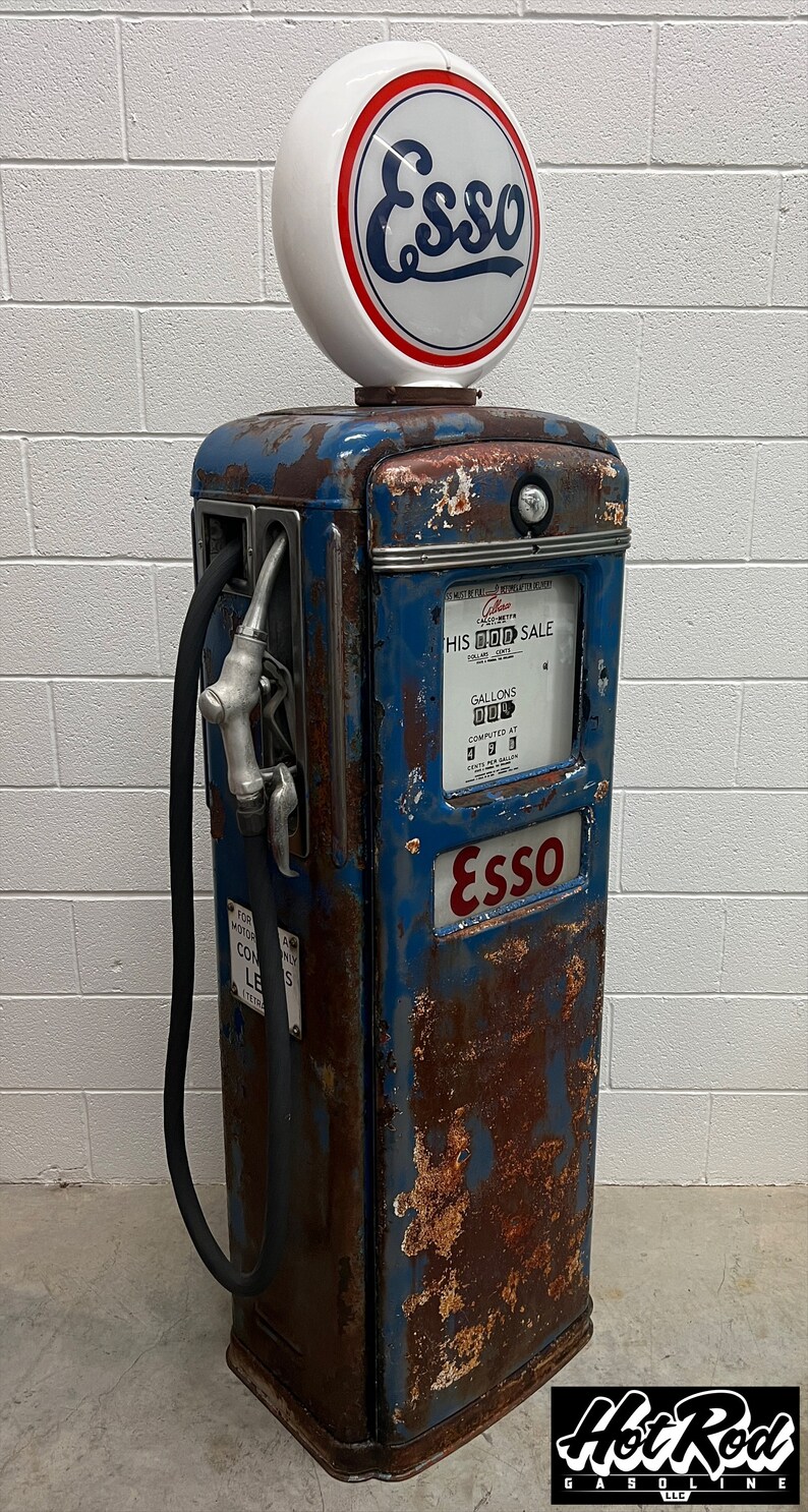 1940's ESSO Gilbarco Gas Pump Etsy