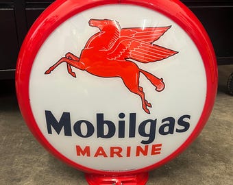 MOBIL Mobilgas Marine Gas Pump Globe