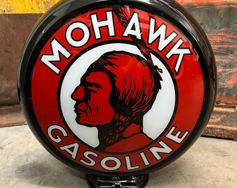 MOHAWK GASOLINE Gas Pump Globe