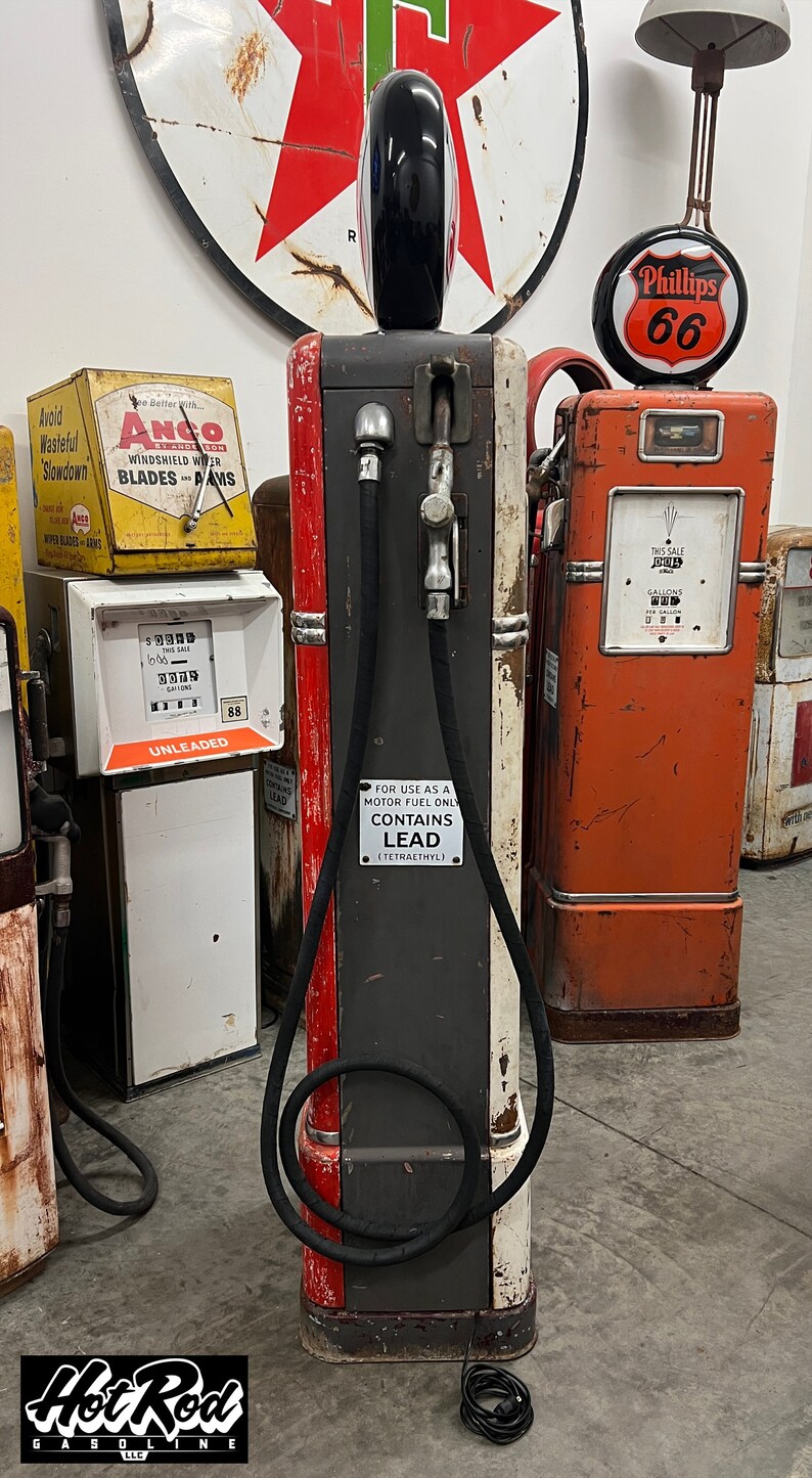 Vintage 1940's PHILLIPS 66 Bowser Gas Pump Etsy