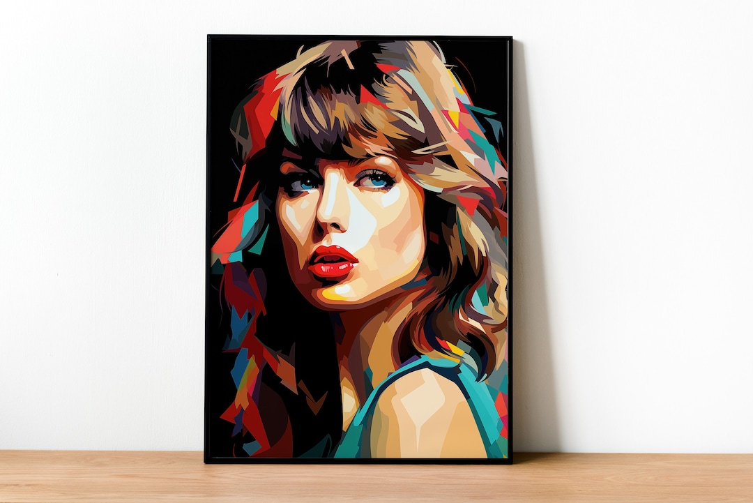 Taylor Swift WPAP Poster Home Decor Taylor Swift Wall Art Etsy