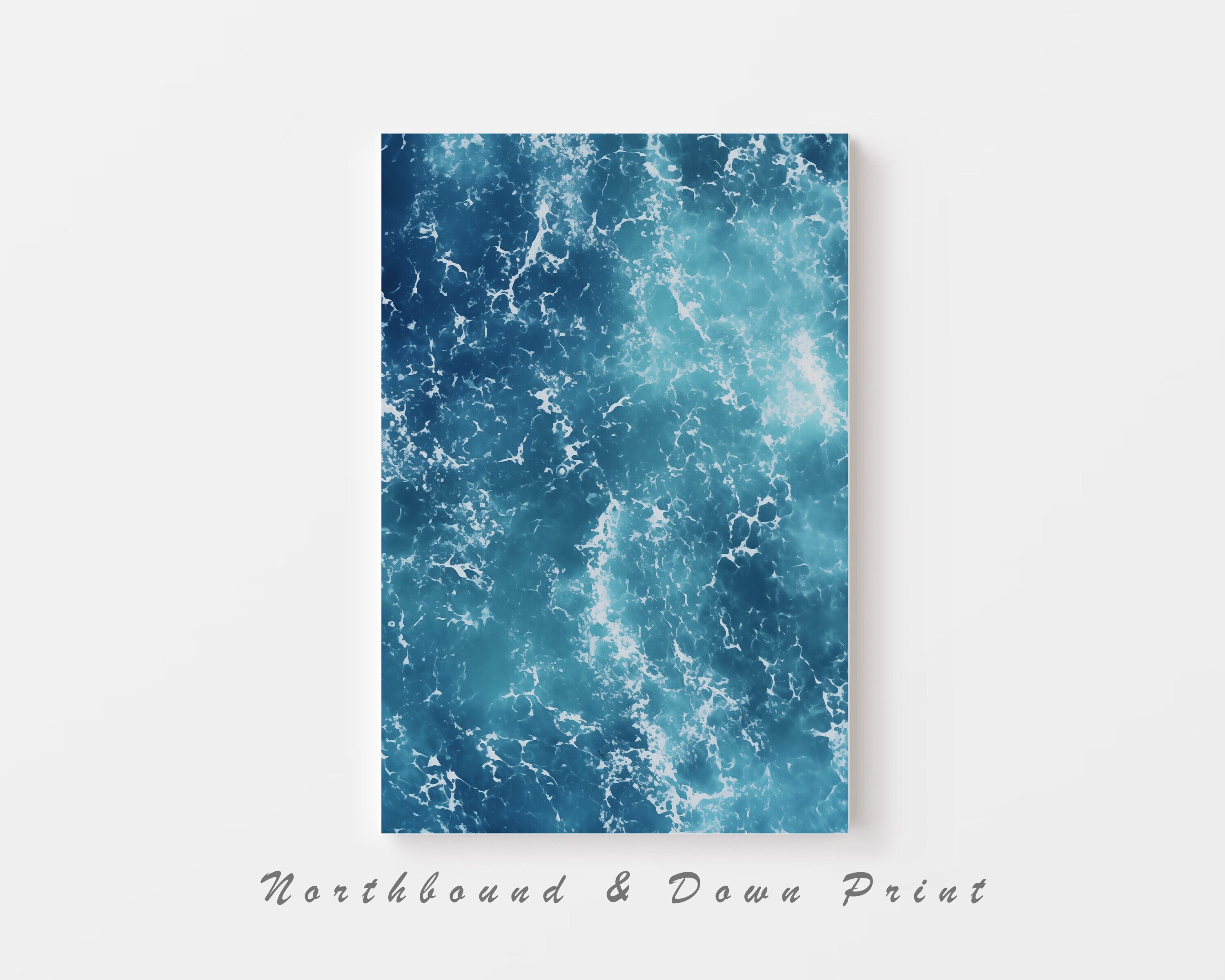 Ocean Printed Ocean Wall Art Print | Ocean Poster | | Printable Art | Modern Ocean ...