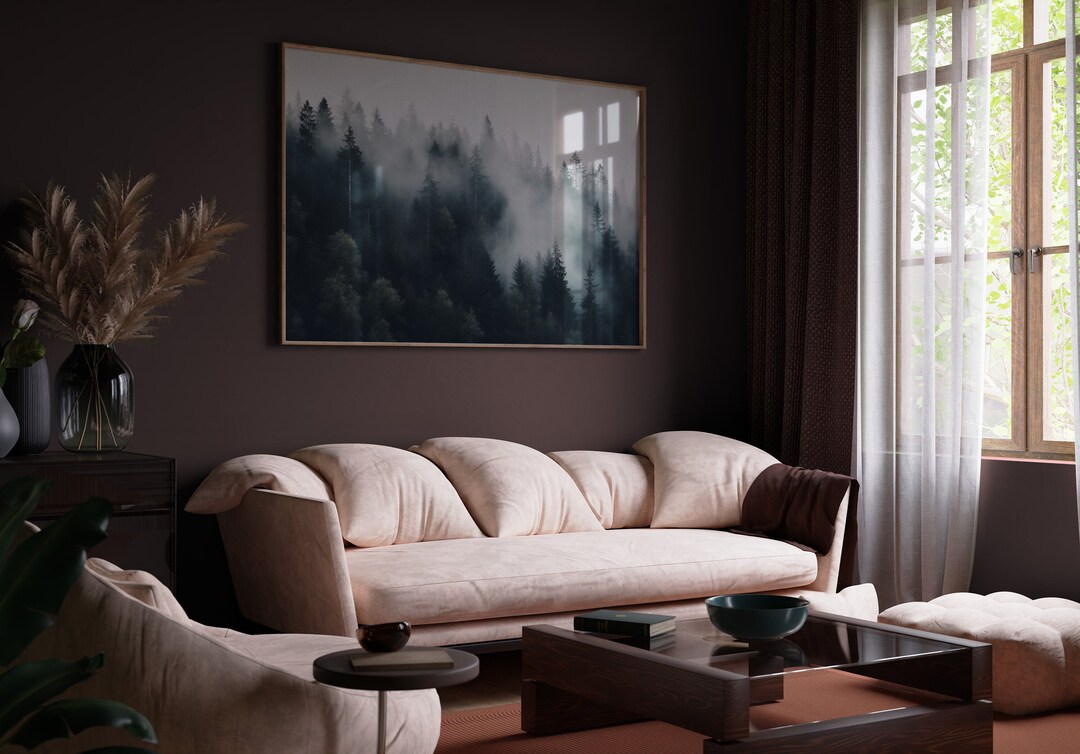 Misty Forest Photo Print | Nordic Landscape Wall Art (digital Download ...