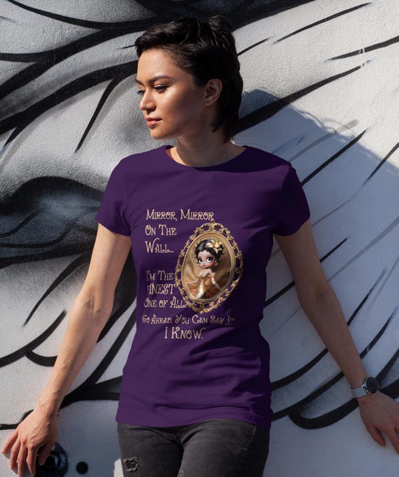 Brunet Betty Boop-inspired Glam Girl, Mirror, Mirror Quote