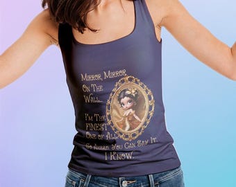 Brunet Betty Boop-inspired Tank Top, Funny Quote Workout Shirt, Summer Casual Wear, Birthday Gift Idea, Cotton Poly Racerback Tank