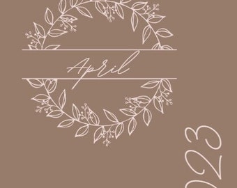 April 2023 Planer Vorlage