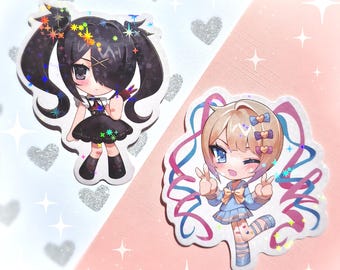 Adesivi olografici Needy Streamer Overload / Needy Girl Overdose di Kangel & Ame