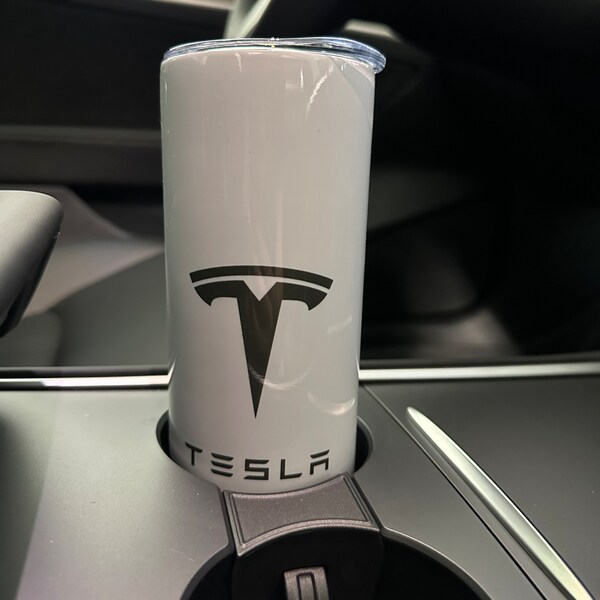 Gobelet Tesla, mug à café ou bouteille d'eau, inox isolé chaud/froid, personnalisé