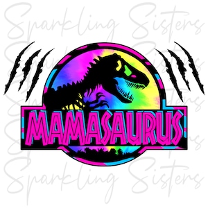 MamaSaurus, Descarga instantánea, PNG, T-Rex, Personalizar, Sublimación, DTG, DTF