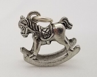 10 Antque Gold Pewter Rockng Horse Charms 20 X22mm (p351) - Etsy