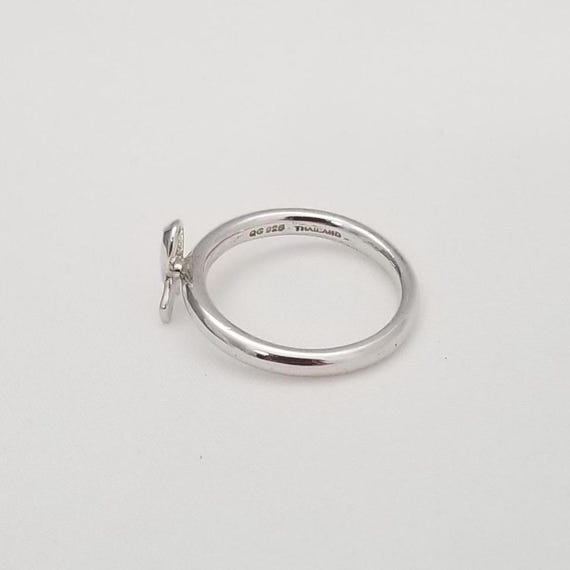 Sterling Silver Awareness Ribbon Ring: Stackable … - image 6
