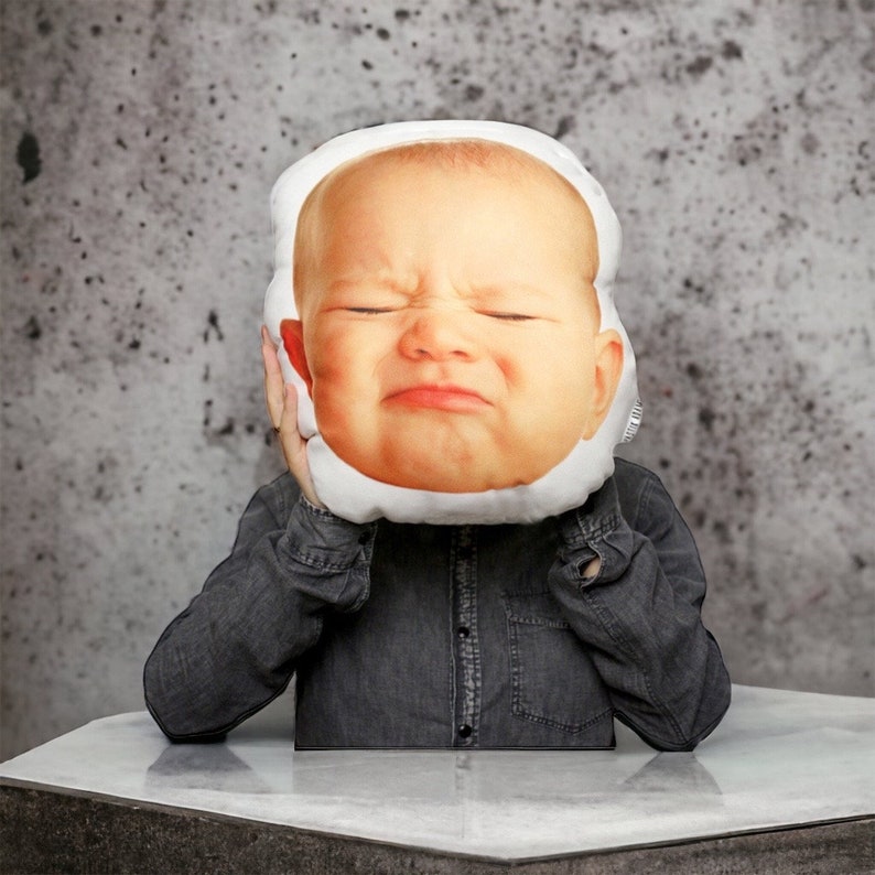 Custom Human Face Photo Pillow, Personalized Photo DIY Humanoid Cushion