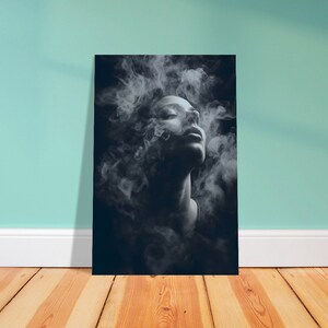 Up in Smoke. Dark art, Wall Art, Art Print, Premium Semi-Glossy Paper Poster