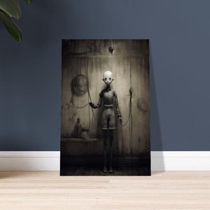 Haunted Marionette, Abandoned Art, Disturbing Art, Dark Art, Weird Art, Wall Art, Art Print, Premium Semi-Glossy Paper Poster