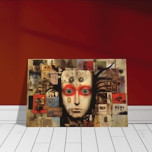 Arte della parete inquietante, arte raccapricciante, arte strana, - Poster di carta semi-lucida premium