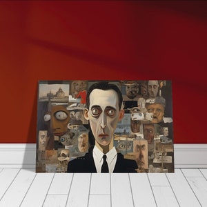 Feeling of Unease, Disturbing art, Dark Art, Weird Art - Premium Semi-Glossy Paper Poster
