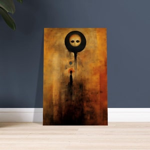 Above Your Head. Dark Art, Abstract Art, Anxiety Art, Goth Wall Art, Sad Art, Wall Art, Art Print, Premium Semi-Glossy Paper Poster