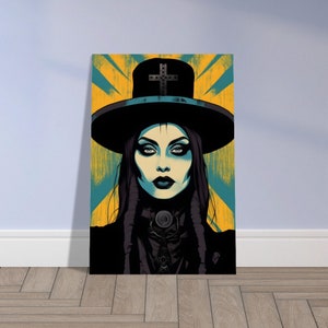 Punk Witch. Gothic Wall Art, Gothic Art, Punk Art, Wall Art, Art Print, Premium Semi-Glossy Paper Poster