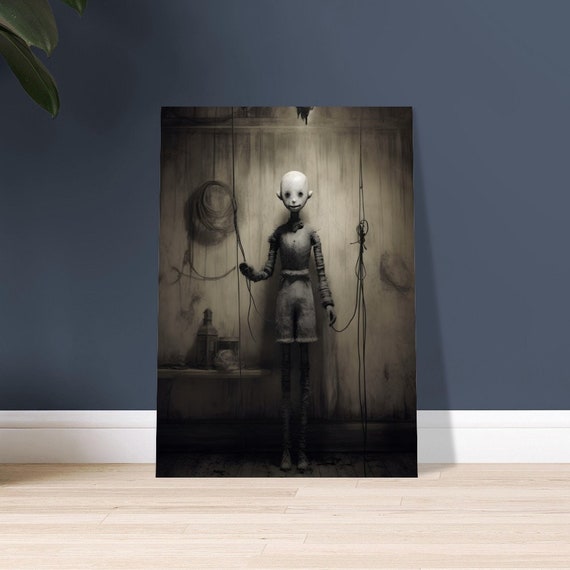 Haunted Marionette, Abandoned Art, Disturbing Art, Dark Art, Weird