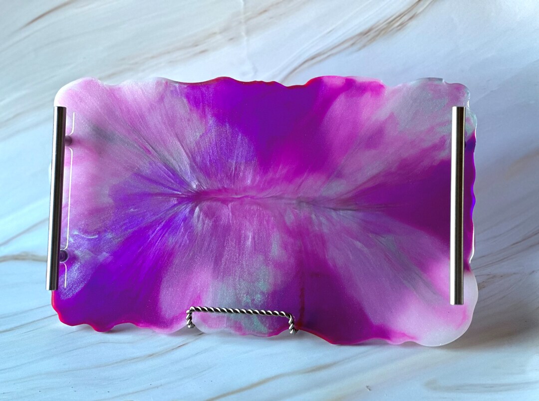 Handmade Resin Serving Tray Etsy