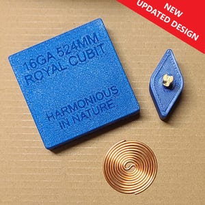 16ゲージ フルロイヤルキュービット 524mm SBB フラットコイル巻きジグ（オルゴン、エレクトロカルチャー、ワイヤークラフト、トリスケリオン、ジュエリー、ヒーリングペンダント用）