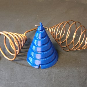 Large 77mm Tall Fibonacci Spiral Coil Winding Jig For Electroculture Gardening, Orgonite Pyramids.