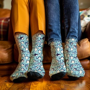 Yinuoday Bambini Adulti 3D Zampa Animale Gatto Piedi Di Tigre Stampa Calzini Squadra Equipaggio Calzetteria Elastica - Foto 8