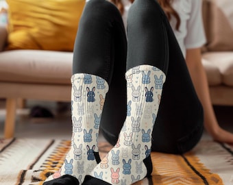 Calcetines lindos de conejito, calcetines de conejito lindos calcetines de animales, calcetines de animales, calcetines unisex, calcetines neutros de género, calcetines lindos, calcetines para niños