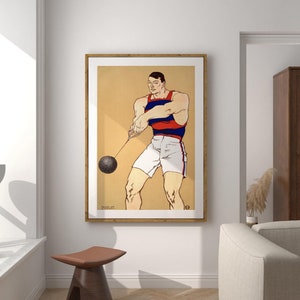 Home Gifts for Him, Guy Apartment Decor, Masculine Wall Art, Vintage Sports Wall Art, Mens Wall Art, Boys Room Decor, Man Cave Boyfriend