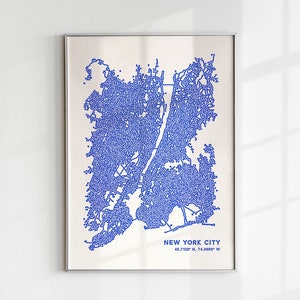 New York City Map Wall Art, NYC Map Prints, New York Map Poster, New York Map Wall Art, New York Print, NYC Poster, Printable New York City