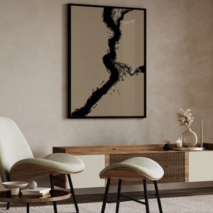 Wabi Sabi Wall Art, Neutral Beige Tones Abstract Japandi Wall Art ...