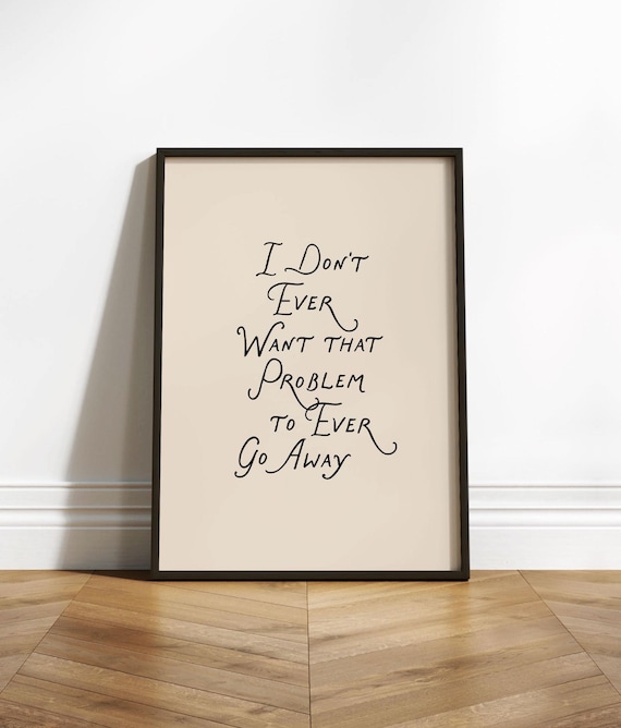 Heated Rivalry Poster, Ilya Rozanov Shane Hollander Quote Wall Art, Booktok Hockey Smut I Don't Ever Want That Problem to Ever Go Away Print