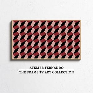 Abstract Frame TV Art, Mid Century Frame TV Art, Original Artwork for Samsung The Frame TV, Mid Century Modern Decor, Lg Digital Tv Art