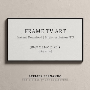 Frame TV Art High-Resolution 3840x2160 Pixels (16:9 ratio)