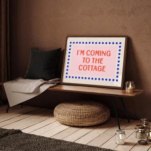 Heated Rivalry Poster Print, I'm Coming to the Cottage Quote Wall Art, Ilya Rozanov Shane Hollander, Booktok Hockey Smut, Cottagecore Decor
