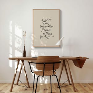 Heated Rivalry Quote Poster Print, Ilya Rozanov Shane Hollander Wall Art, Booktok Hockey Smut I Don't Ever Want That Problem to Ever Go Away