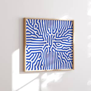Blue and Beige Abstract Square Wall Art Print, Minimalist Modern Home Decor, Extra Large 60x60 Square Art Print, Colorful Trendy Wall Art